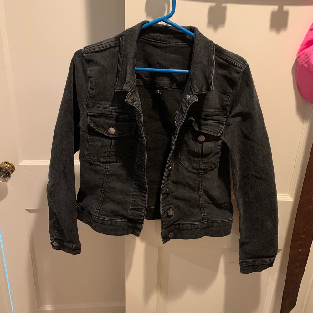 Black jean jacket